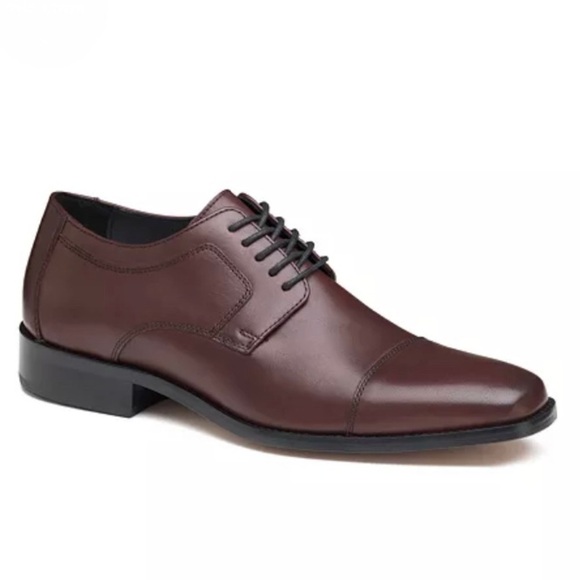 JOHNSTON & MURPHY Novick Cap Toe Burgundy Oxford